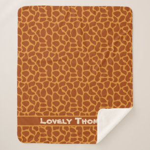 Giraffe Animal Skin Sherpadecke