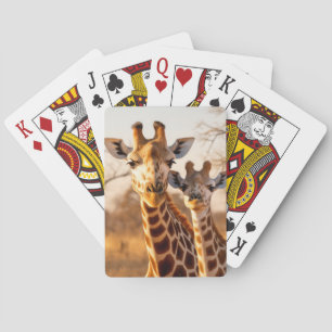 Giraffe Animal Wild Beauty Freedom Wilderness Art Spielkarten