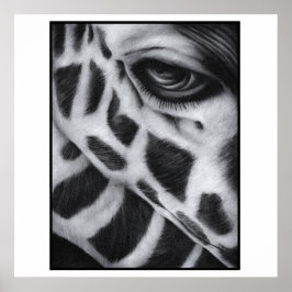 Giraffe Art Print Modern Poster