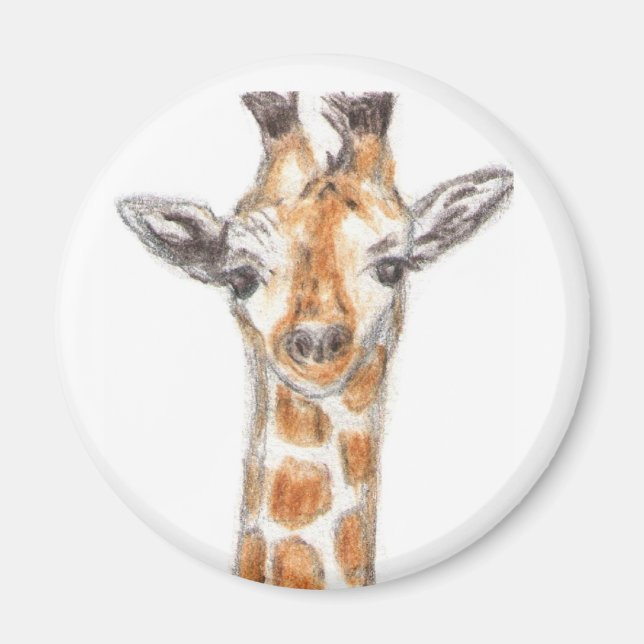 Giraffe Artwork Magnet présent (Devant)