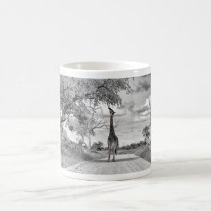 Giraffe auf der Straße Kaffeetasse