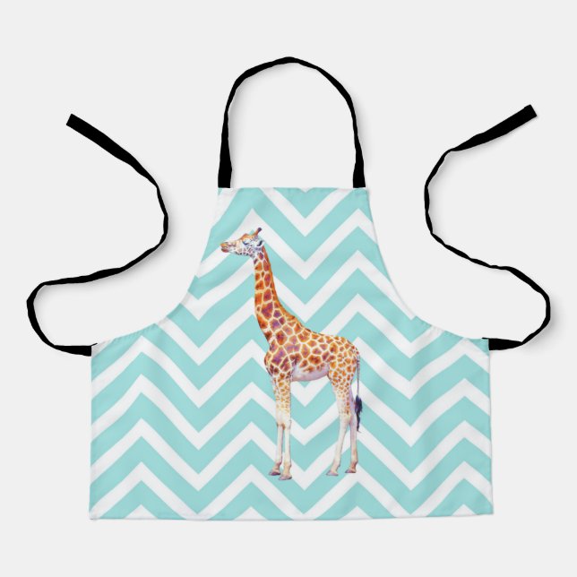 Giraffe auf Zickzack Zickzack. Schürze (Vorderseite)