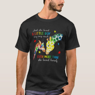Giraffe-Autismus-Bewusstseinsmonat Sie liebte ein T-Shirt