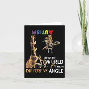 Giraffe Autismus, die Welt von einer anderen Ang z Karte