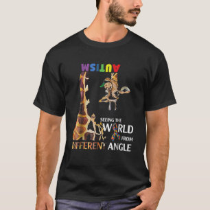 Giraffe Autismus, die Welt von einer anderen Ang z T-Shirt
