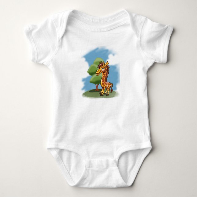 Giraffe Baby Bodysuit Baby Strampler (Vorderseite)