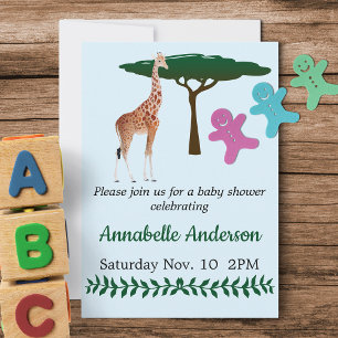 Giraffe Baby Shower Einladung