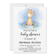 Giraffe Baby Shower Einladung
