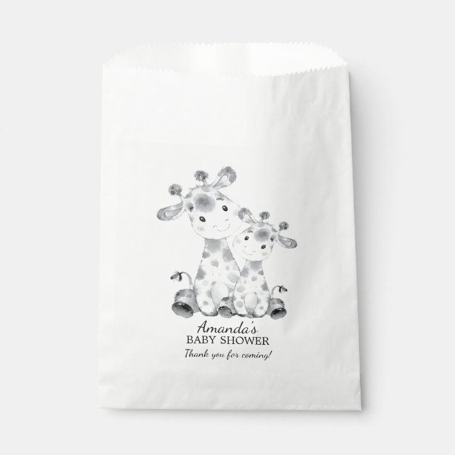 Giraffe Baby Shower Fevor Bags Geschenktütchen (Vorderseite)