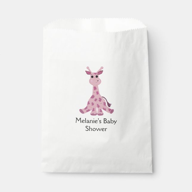 Giraffe Baby Shower Geschenktütchen (Vorderseite)