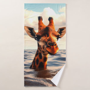 Giraffe Badehandtuch