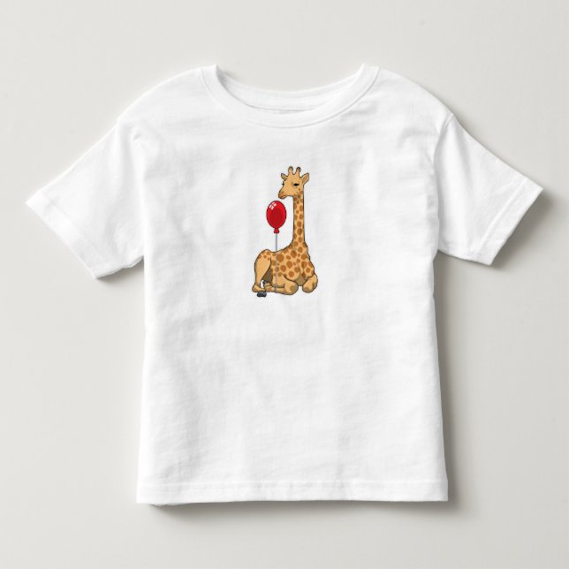 Giraffe Balloon Kleinkind T-shirt (Vorderseite)