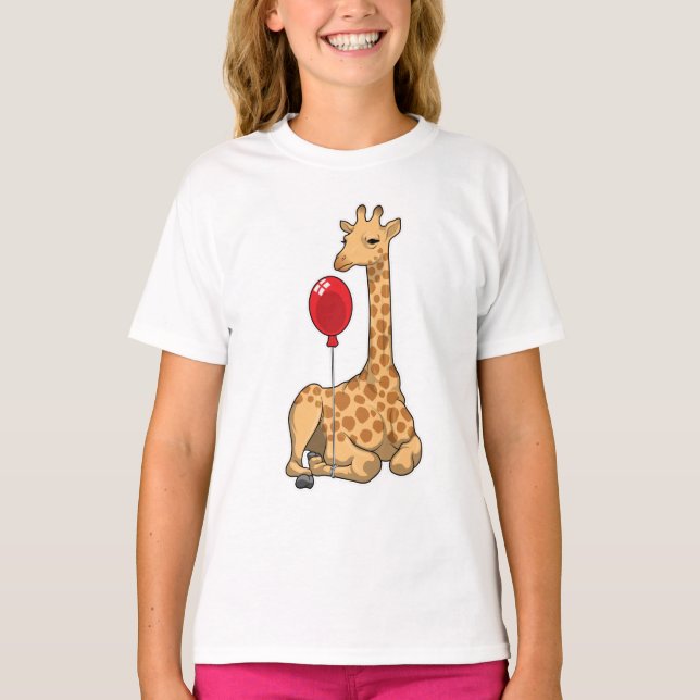 Giraffe Balloon T-Shirt (Vorderseite)