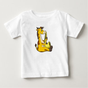 Giraffe bei Musik mit Saxophone.PNG Baby T-shirt