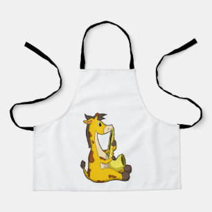 Giraffe bei Musik mit Saxophone.PNG Schürze