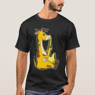 Giraffe bei Musik mit Saxophone.PNG T-Shirt