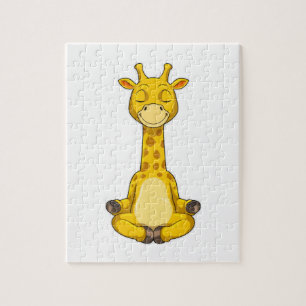 Giraffe bei Yoga-Meditation