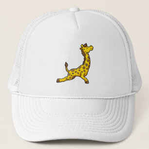 Giraffe bei Yoga Stretching Übungen Leg Truckerkappe