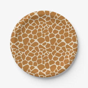 Giraffe beschmutzt PapierParty-Teller Pappteller