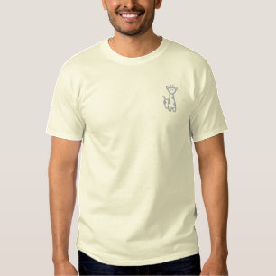 Giraffe Besticktes T-Shirt