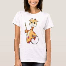 Giraffe Billard Queue Sport T-Shirt