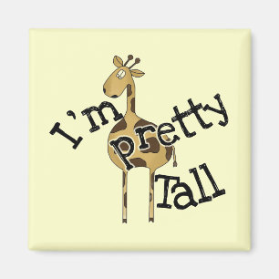 Giraffe bin ich hübsche hohe T - Shirts und Magnet