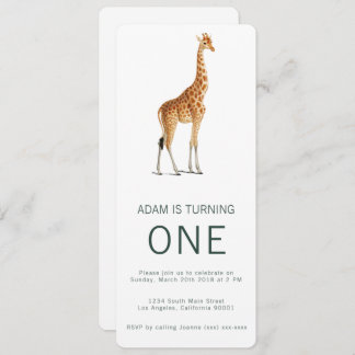 Giraffe Birthday Einladung
