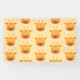 Giraffe Birthday Kids Art Banner