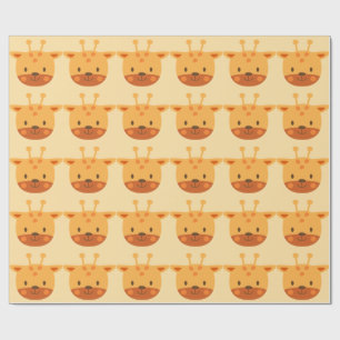Giraffe Birthday Kids Art Geschenkpapier
