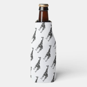 Giraffe Black und Gray Silhoutte Flaschenkühler