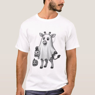 Giraffe Boo Halloween Klassik T-Shirt_3 T-Shirt