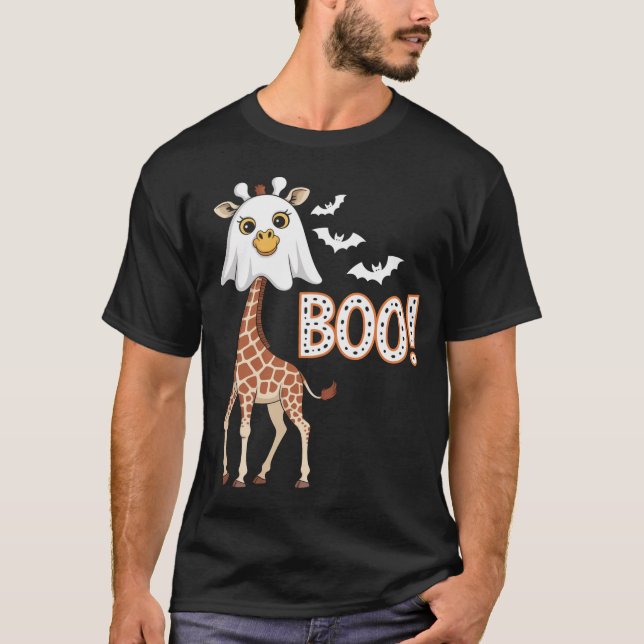 Giraffe Boo Halloween T-Shirt (Vorderseite)