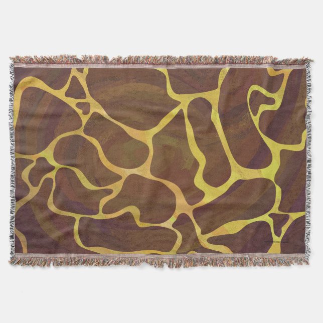 Giraffe, braun und gelb decke (Vorderseite)