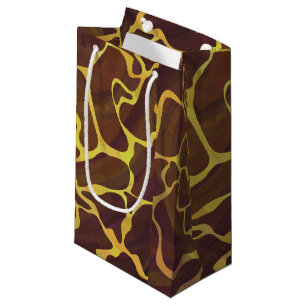 Giraffe, braun und gelb kleine geschenktüte