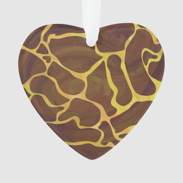 Giraffe, braun und gelb ornament (Vorderseite)