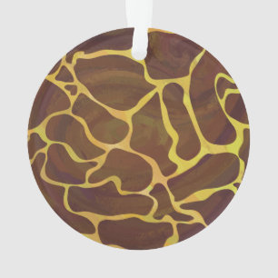 Giraffe, braun und gelb ornament