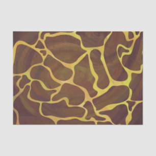 Giraffe, braun und gelb seidenpapier