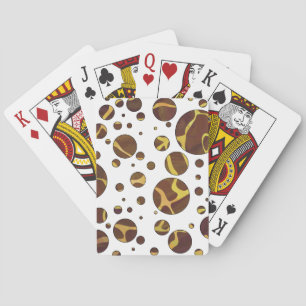Giraffe, braun und gelb spielkarten