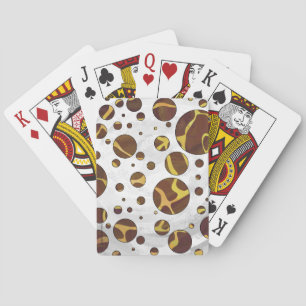 Giraffe, braun und gelb spielkarten