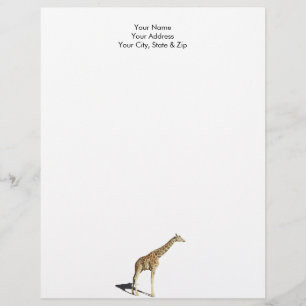 Giraffe Briefbogen