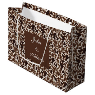 Giraffe Brown Geschenktasche Große Geschenktüte