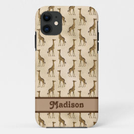 Giraffe Brown Personalisiert Animal Case-Mate iPhone Hülle