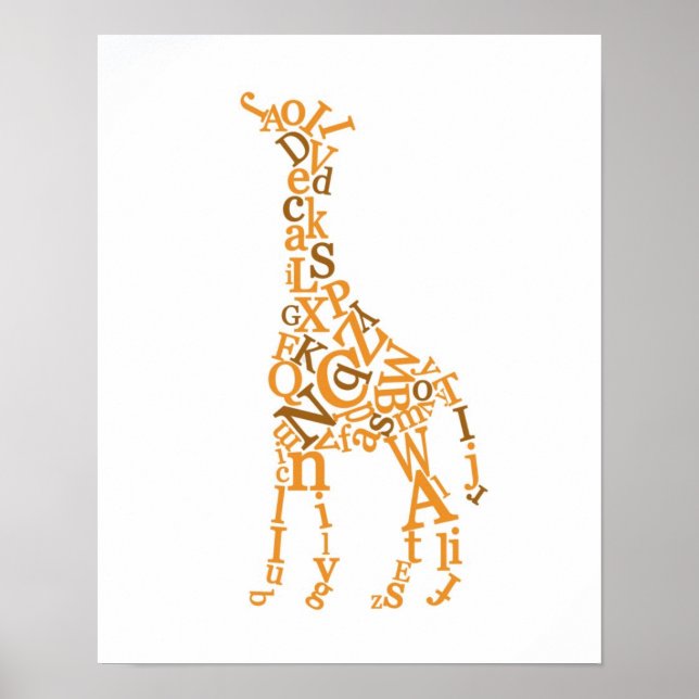 Giraffe Canvas Poster (Vorne)