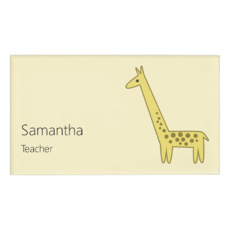 Giraffe Cartoon Namenschild