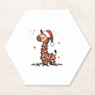 Giraffe Christbaum Giraffe Xmas Tree Women & B Untersetzer