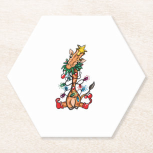 Giraffe Christbaum Giraffe Xmas Tree Women & B Untersetzer