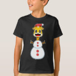 Giraffe Christmas Snowman T-Shirt<br><div class="desc">Dieses Design ist das perfekte Geschenk für einen Geburtstag, Weihnachten und andere Feiern. Es ist für Frauen, Männer und Kinder geeignet.</div>
