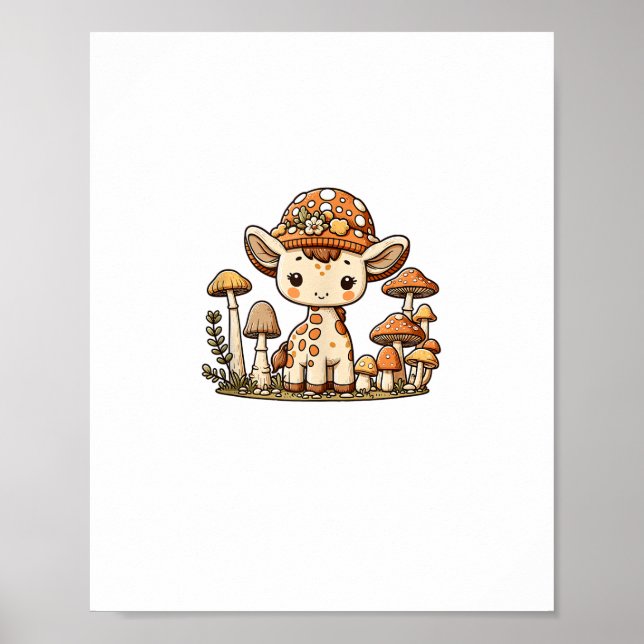 Giraffe Cotattecore Mushroom _1 Poster (Vorne)