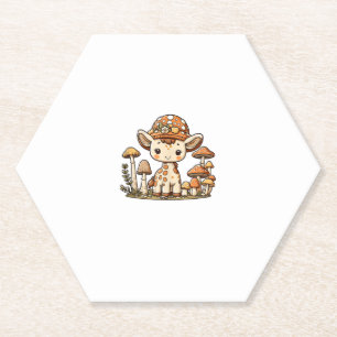 Giraffe Cotattecore Mushroom _1 Untersetzer