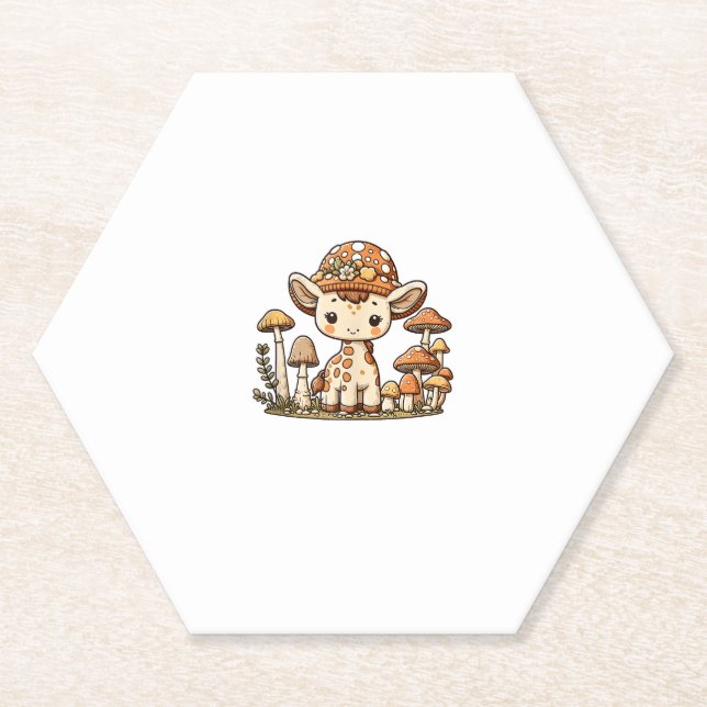 Giraffe Cotattecore Mushroom _1 Untersetzer (Vorderseite)
